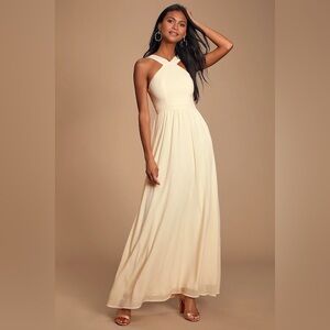 NWT Lulus Air of Romance Maxi Dress